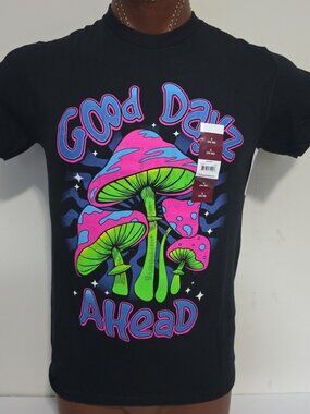Humor Men’s Good Dayz Ahead Graphic T-Shirt Black (Size S)